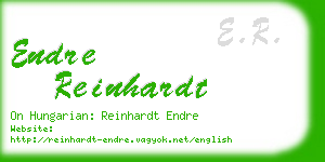 endre reinhardt business card